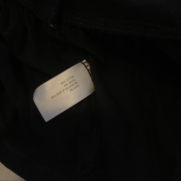 🌻 Old Navy Casual Sleeveless V Neck Ruffled Bottom Black Dress Size Large NWOT - Picture 7 of 9